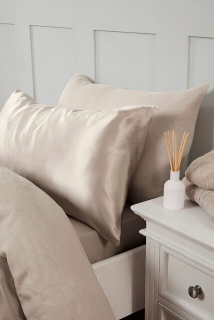 Silky Silks 100% Mulberry Silk Standard Pillowcase in Beige - Size: Standard Pillow Case - image 1