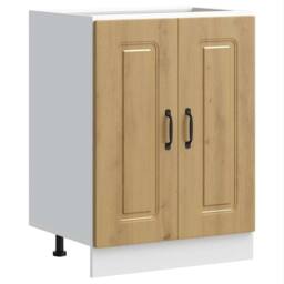 Berkfield Home Sink Base Cabinet Kalmar Artisan Oak 60x46x81.5 cm Engineered Wood in Brown - thumbnail 2