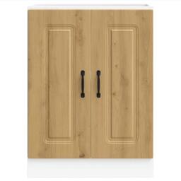 Berkfield Home Sink Base Cabinet Kalmar Artisan Oak 60x46x81.5 cm Engineered Wood in Brown - thumbnail 4