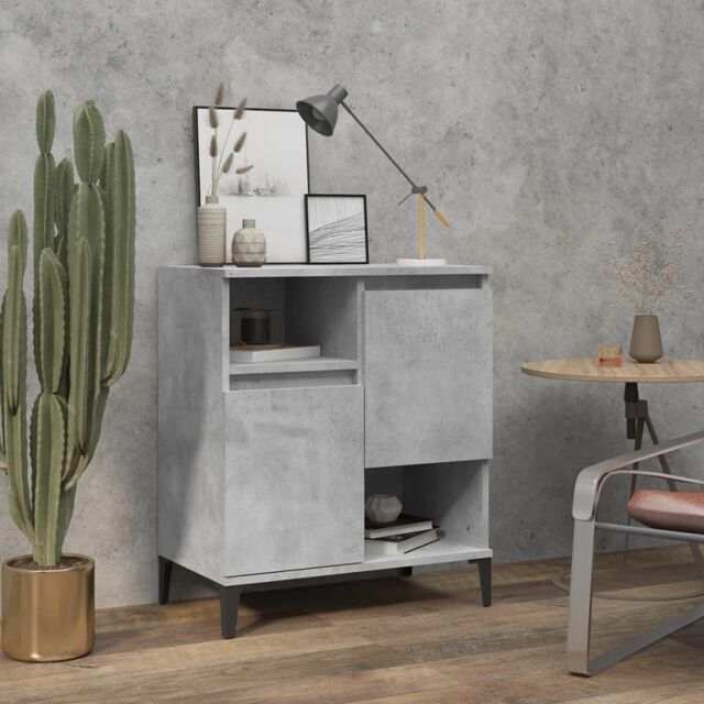 Berkfield Home Sideboard Concrete Grey 60x35x70 cm Engineered Wood - Size: 60 x 35 x 70 cm - image 1