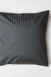 Belledorm Hotel Suite Satin Stripe 540 Thread Count Continental Pillowcase in Charcoal