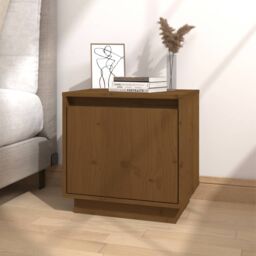 Berkfield Home Bedside Cabinets 2 pcs Honey Brown 40x30x40 cm Solid Wood Pine - Size: 40 x 30 x 40 cm - thumbnail 3