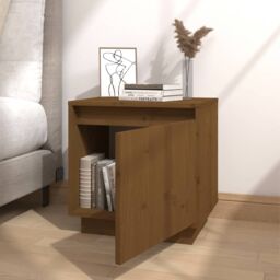 Berkfield Home Bedside Cabinets 2 pcs Honey Brown 40x30x40 cm Solid Wood Pine - Size: 40 x 30 x 40 cm - thumbnail 4