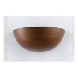 Netlighting MORITZ Wall Uplight Walnuts 25x12.5x12.5cm in Brown - Size: 25x12.5x12.5 cm