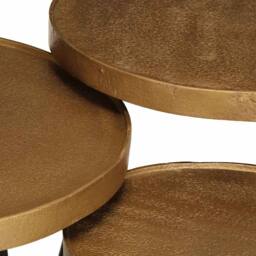 Berkfield Home Coffee Table¬†3 pcs Golden Engineered Wood in Gold - thumbnail 7