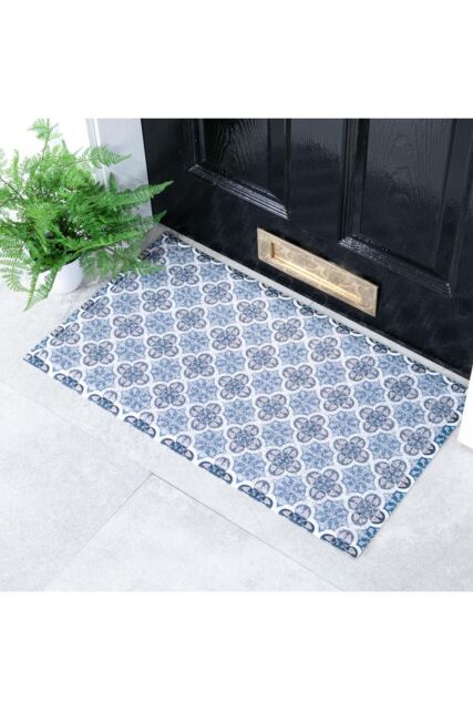 Artsy Mats Blue Mosaic Doormat - Size: 40 cm x 70 cm - image 1