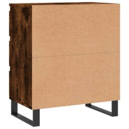 Berkfield Home Sideboard Smoked Oak 60x35x70 cm Engineered Wood in Brown - Size: 60 x 35 x 70 cm - thumbnail 8