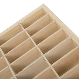 FLAVORA Wooden Model Car Storage Cabinet Model Car Matchbox Car Storage in Natural - Size: 500mm - thumbnail 5