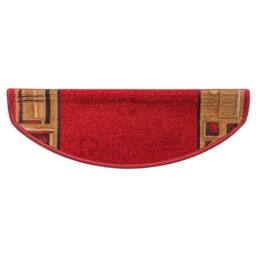 Berkfield Home Stair Mats Self-adhesive 10 pcs 65x21x4 cm Red - Size: Medium - thumbnail 4
