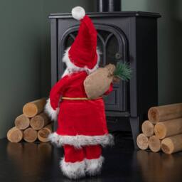 Samuel Alexander 52cm Traditional Santa Claus Figure Christmas Decoration in Red - thumbnail 3