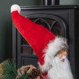 Samuel Alexander 52cm Traditional Santa Claus Figure Christmas Decoration in Red - thumbnail 4