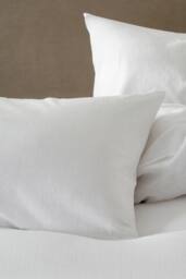 The Linen Consultancy Lazy Linens Relaxxx Duvet Cover Set in White - Size: Single - thumbnail 3