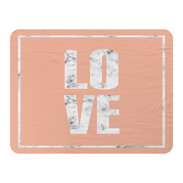 Benjamin Tate Design Love Marble Blanket in Natural - Size: 120 cm x 150 cm - image 1