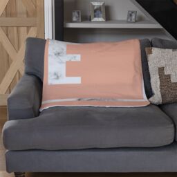 Benjamin Tate Design Love Marble Blanket in Natural - Size: 120 cm x 150 cm - thumbnail 2