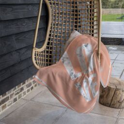 Benjamin Tate Design Love Marble Blanket in Natural - Size: 120 cm x 150 cm - thumbnail 4