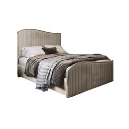 KDMD Brixton Upholstered Soft Velvet Metal Cream Bed Frame - Size: Super King - thumbnail 6