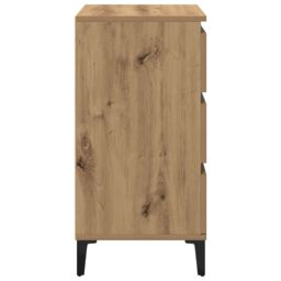 Berkfield Home Bedside Cabinet Artisan Oak 40x35x70 cm Engineered Wood in Brown - Size: 40 x 35 x 70 cm - thumbnail 7