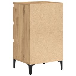 Berkfield Home Bedside Cabinet Artisan Oak 40x35x70 cm Engineered Wood in Brown - Size: 40 x 35 x 70 cm - thumbnail 8