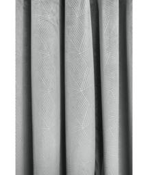 New Edge Blinds Deco Lined Eyelet Geometric Curtains in Grey - Size: 116 cm width x 137 cm drop - thumbnail 1