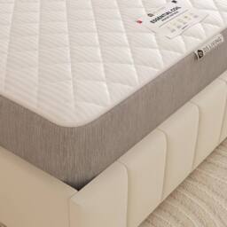 DS Living Haven Medium Memory Spring Essentials Mattress in Grey - Size: Small Single