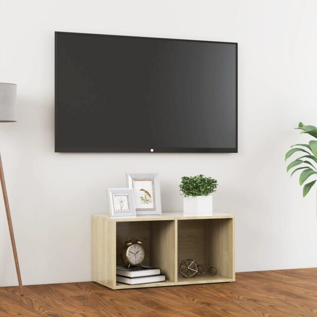 Berkfield Home TV Cabinet Sonoma Oak 72x35x36.5 cm Engineered Wood in Brown - image 1