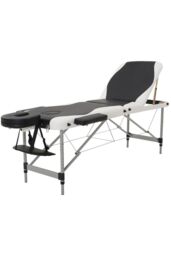 Portable Folding Spa Bed Adjustable Professional Massage Table in Black - thumbnail 5