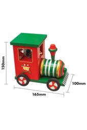 Netagon Wooden Train Music Box in Red - thumbnail 2