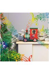 Netagon Wooden Train Music Box in Red - thumbnail 5