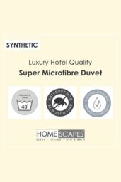 Homescapes Kids 10.5 Tog Super Microfibre Duvet & Pillow Set in White - Size: Toddler - thumbnail 6