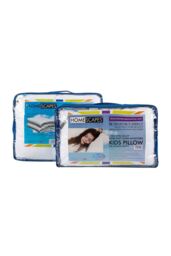 Homescapes Kids 10.5 Tog Super Microfibre Duvet & Pillow Set in White - Size: Toddler - thumbnail 1