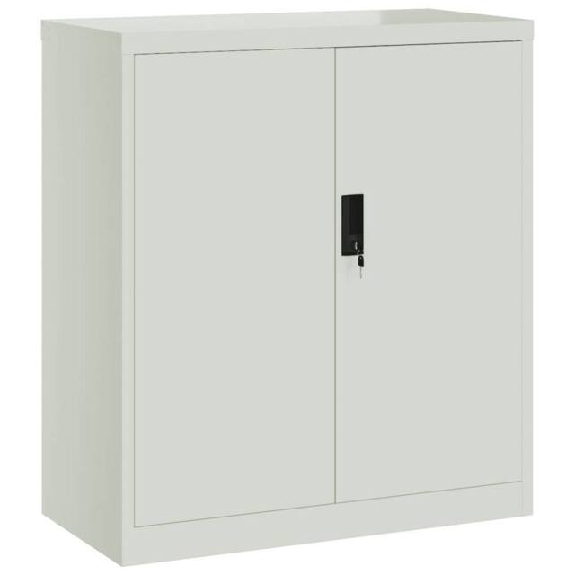 Berkfield Home File Cabinet Light Grey 79x40x90 cm Steel - Size: 79 x 40 x 90 cm - image 1