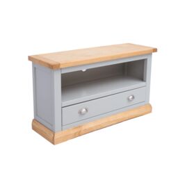 Cabinet Bits Bomporto Light Grey 1 Drawer TV Cabinet Chrome Cup Handle - thumbnail 3