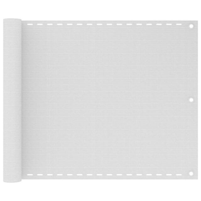 Berkfield Home Balcony Screen HDPE 75x400 cm White - image 1