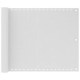 Berkfield Home Balcony Screen HDPE 75x400 cm White - thumbnail 1