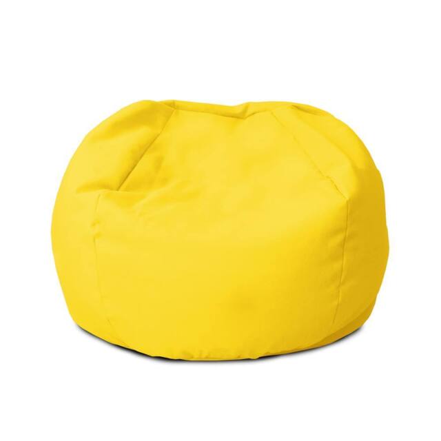 rucomfy Beanbags rucomfy Indoor Or Outdoor Kids Water Resistant Small Classic Beanbag in Yellow - image 1
