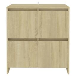 Berkfield Home Sideboards 2 pcs Sonoma Oak 70x41x75 cm Engineered Wood in Light Brown - Size: 70 x 41 x 75 cm - thumbnail 1
