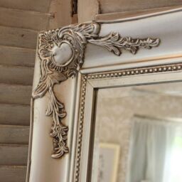Melody Maison Large Silver Ornate Wall/Floor Mirror 158cm X 78cm - Size: 158 cm X 78 cm - thumbnail 6