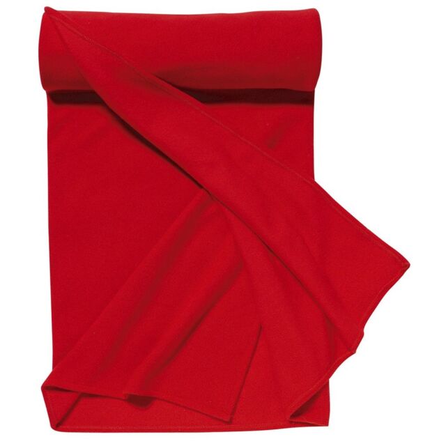SOL'S Plaid Pill Resistant Fleece Blanket in Red - image 1