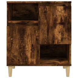 Berkfield Home Sideboards 3 pcs Smoked Oak 60x35x70 cm Engineered Wood in Brown - Size: 60 x 35 x 70 cm - thumbnail 6