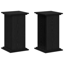 Berkfield Home Plant Stand Black Oak 33x33x60 cm Engineered Wood - Size: 33 x 33 x 60 cm - thumbnail 2