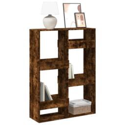 Berkfield Home Bookcase Smoked Oak100x33x135 cm Engineered Wood in Brown - Size: 100 x 33 x 135 cm - thumbnail 2