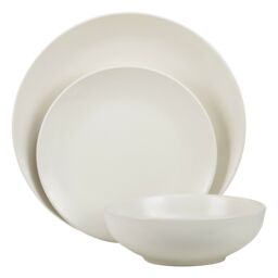 Orsina Elmira 12 Piece Stoneware Dinner Set in Cream - thumbnail 1