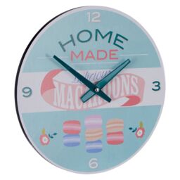Orsina Wall Clock, Elegant Floral Design With Vintage-Inspired Face & Roman Numerals, Quartz Movement For in Blue - thumbnail 2