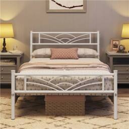 Kelvenix 3ft Single Bed Frame white