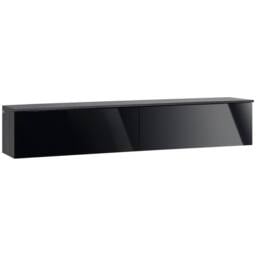 Wyld Haus Elkaro High Gloss Grey & Black Floating TV Bench for TVs up 70inch - thumbnail 2