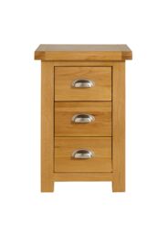 Birlea Woburn Large 3 Drawer Bedside Oak in Light Oak - thumbnail 5