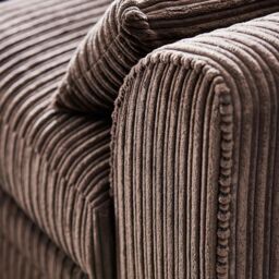 Furniture 786 Chicago Jumbo Cord 3 Seater Sofa in Chocolate - thumbnail 4