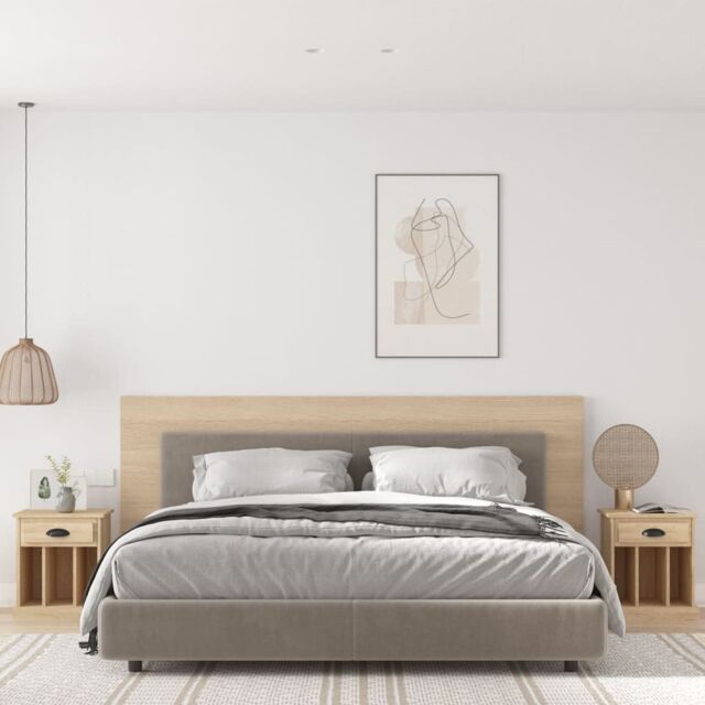 Berkfield Home Bedside Cabinets 2 pcs Sonoma Oak 43x36x50 cm in Brown - Size: 43 x 36 x 50 cm - image 1