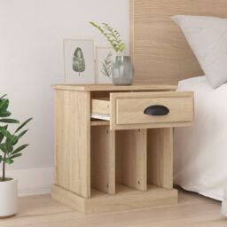Berkfield Home Bedside Cabinets 2 pcs Sonoma Oak 43x36x50 cm in Brown - Size: 43 x 36 x 50 cm - thumbnail 3
