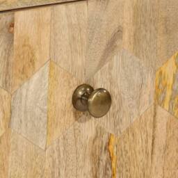 Berkfield Home Drawer Cabinet 70x35x70 cm Solid Wood Mango in Brown - Size: 70 x 35 x 70 cm - thumbnail 8